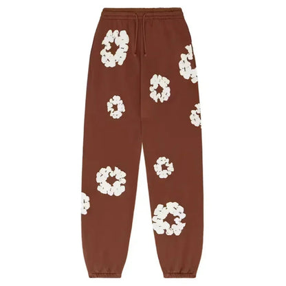 Denim Tears The Cotton Wreath Sweatpants Brown - Afewvibe