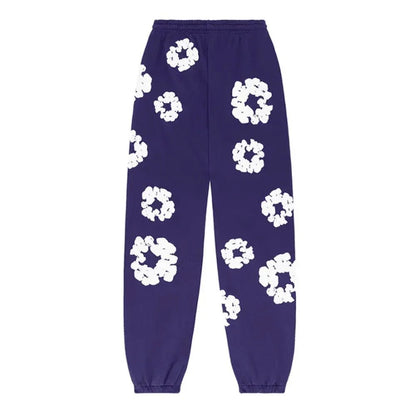 Denim Tears The Cotton Wreath Sweatpants Purple - Afewvibe