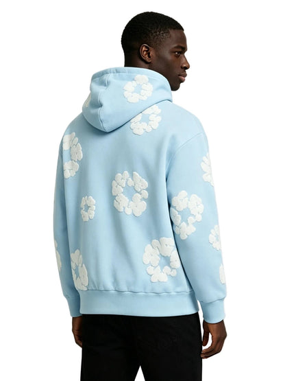 Denim Tears The Cotton Wreath Sweatshirt Powder Blue - Afewvibe