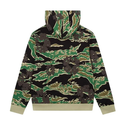Denim Tears The Cotton Wreath Zip Sweatshirt Green Camo - Afewvibe