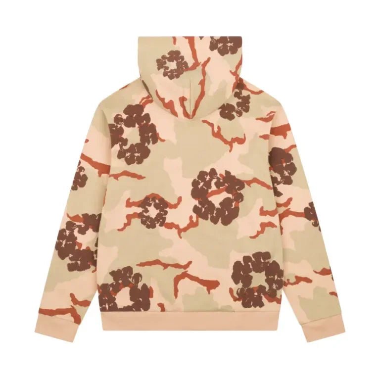 Denim Tears The Cotton Wreath Zip Sweatshirt Tan Camo - Afewvibe