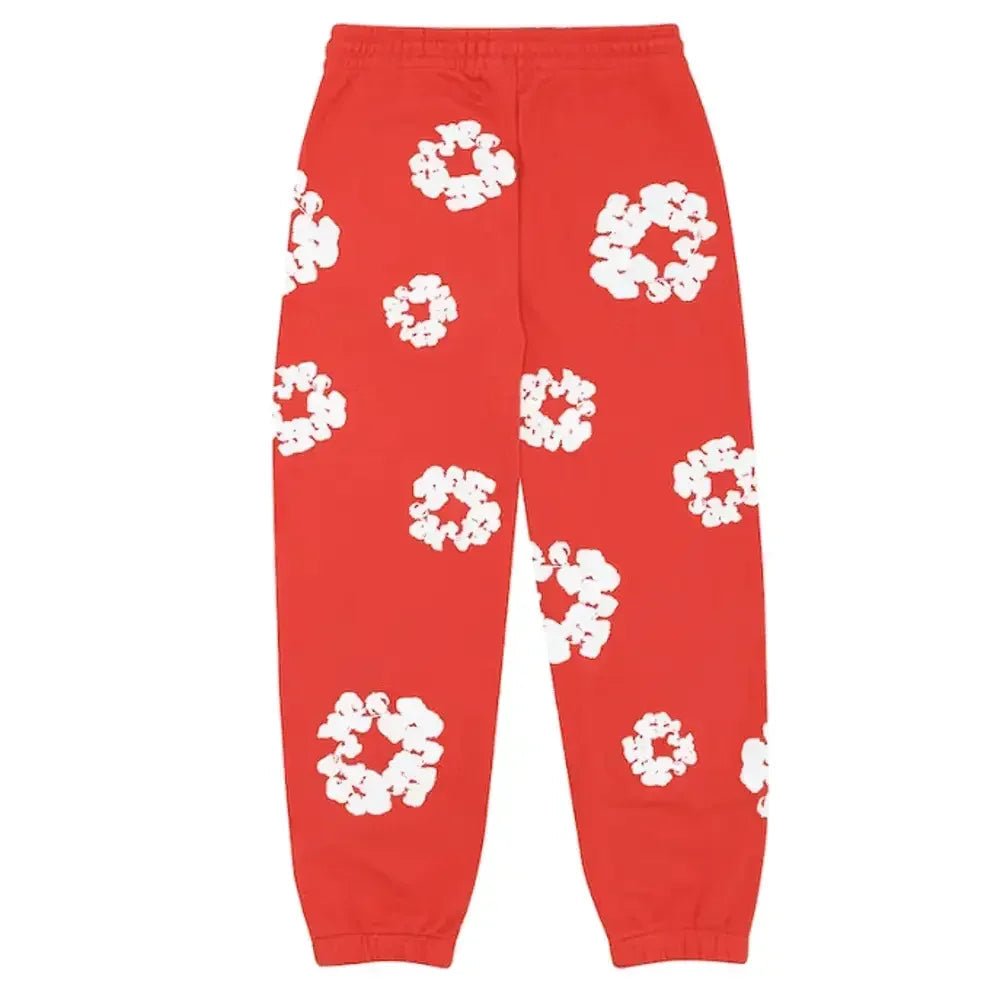 Denim Tears The Cottonwreath Sweatpant Red - Afewvibe