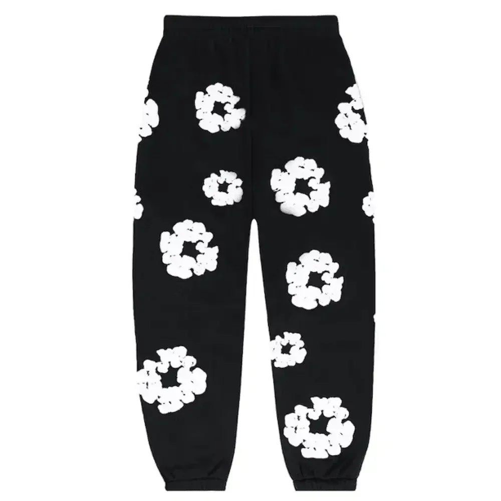 Denim Tears The Cottonwreath Sweatpants Black - Afewvibe