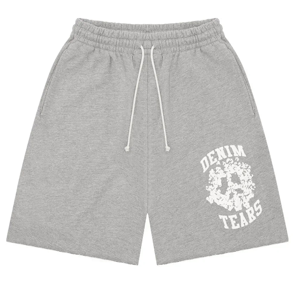 Denim Tears University Shorts Grey - Afewvibe