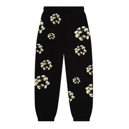 Denim Tears x CPFM Cactus Tears Wreath Sweatpants Black - Afewvibe