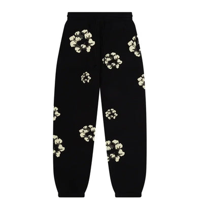 Denim Tears x CPFM Cactus Tears Wreath Sweatpants Black - Afewvibe