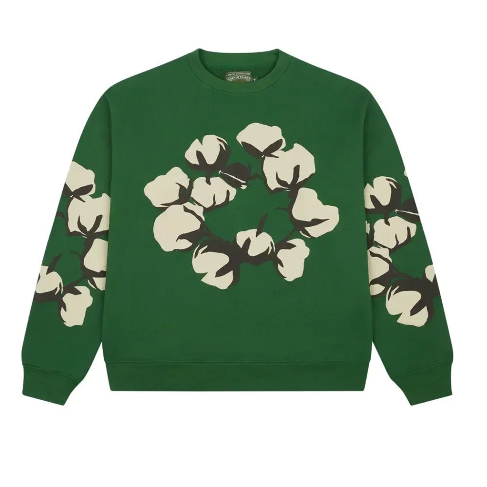 Denim Tears xCPFM Cactus Tears Crewneck Green - Afewvibe