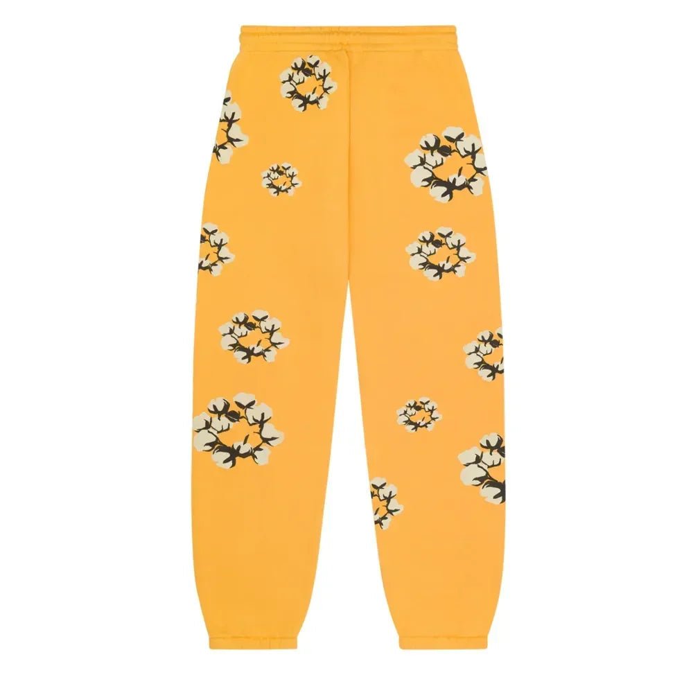 Denim Tears xCPFM Cactus Tears Wreath Sweatpants Yellow - Afewvibe