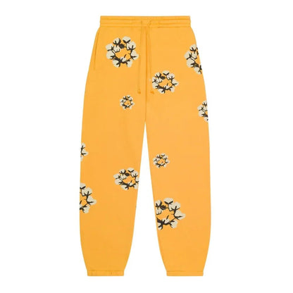 Denim Tears xCPFM Cactus Tears Wreath Sweatpants Yellow - Afewvibe