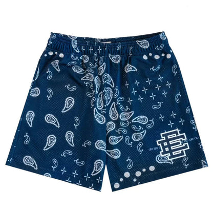 Eric Emanuel EE Basic Core Short SS25 Navy Paisley - Afewvibe