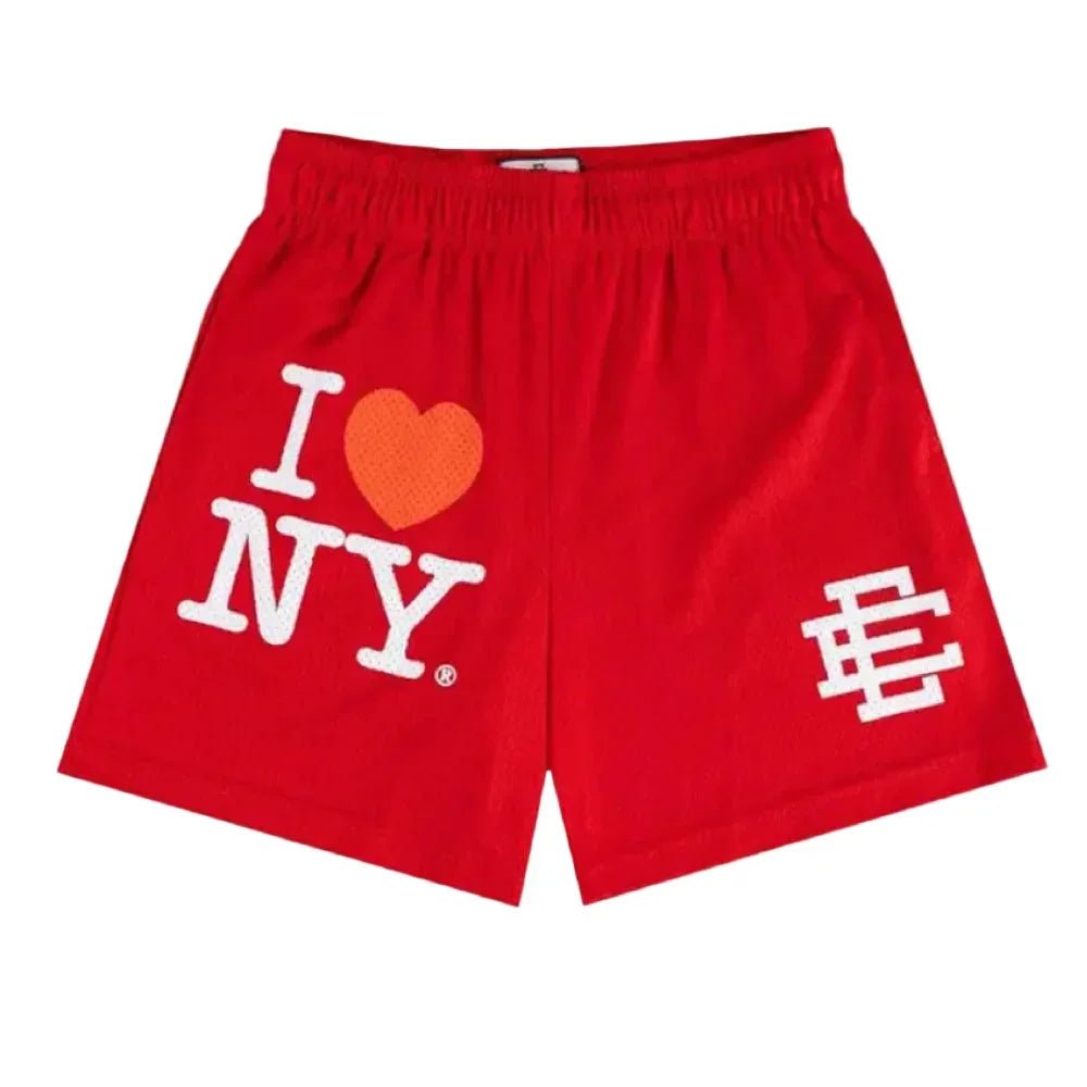Eric Emanuel EE I Love New York Short Red White - Afewvibe