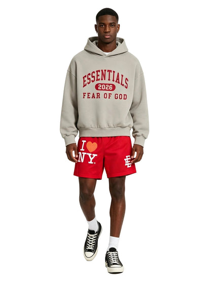 Eric Emanuel EE I Love New York Short Red White - Afewvibe