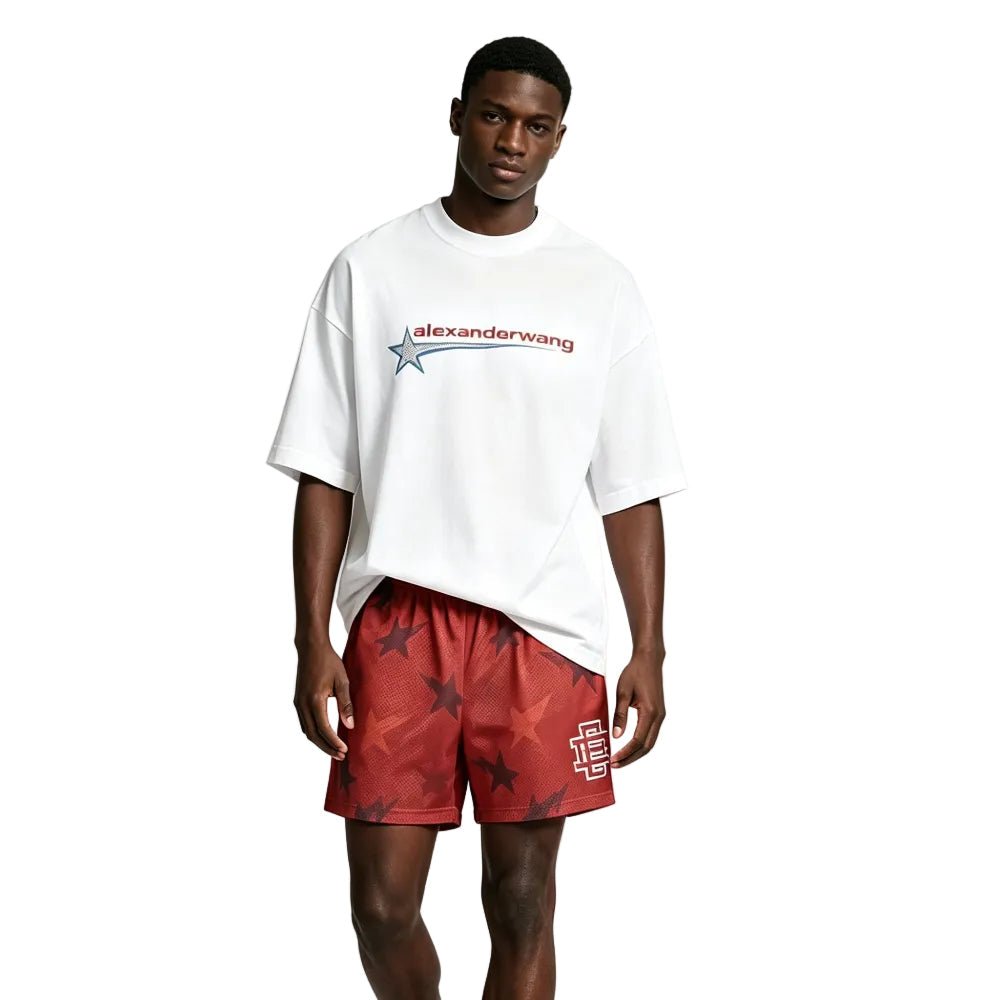 Eric Emanuel x BAPE EE Basic Core Short Red - Afewvibe