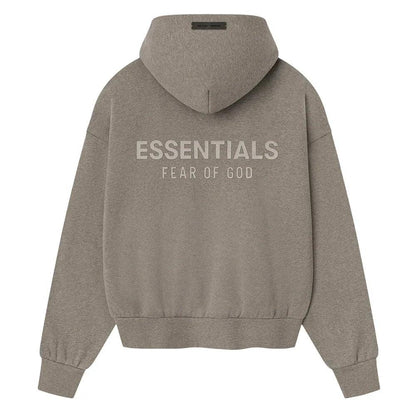 Fear of God Essentials Classic Fit Fleece Hoodie Homestead Heather - Afewvibe