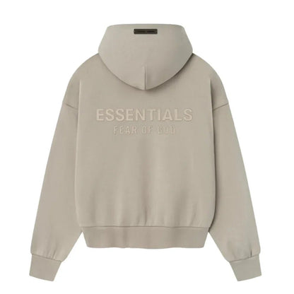 Fear of God Essentials Classic Fleece Hoodie Timber - Afewvibe