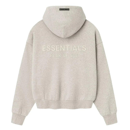 Fear of God Essentials Classic Hoodie Heather Stone - Afewvibe