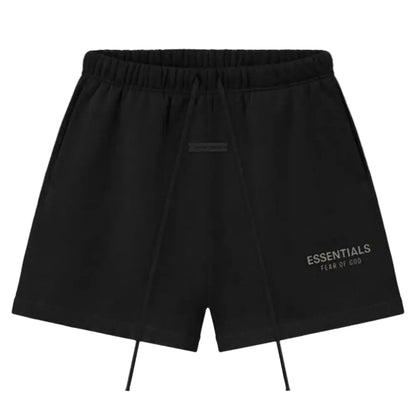 Fear of God Essentials Classic Sweatshorts Jet Black - Afewvibe
