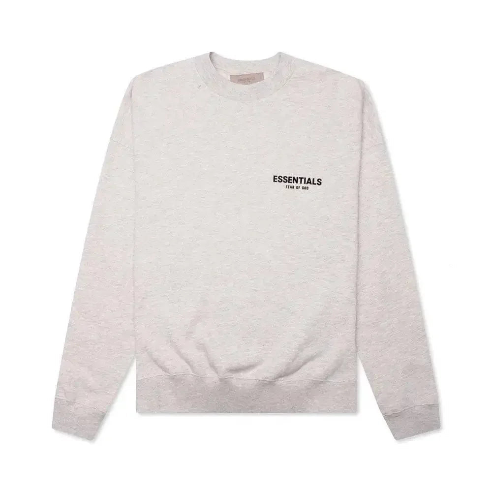 Fear of God Essentials Core Collection Crewneck Light Oatmeal - Afewvibe