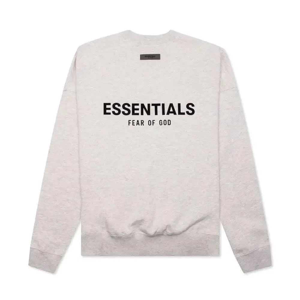Fear of God Essentials Core Collection Crewneck Light Oatmeal - Afewvibe