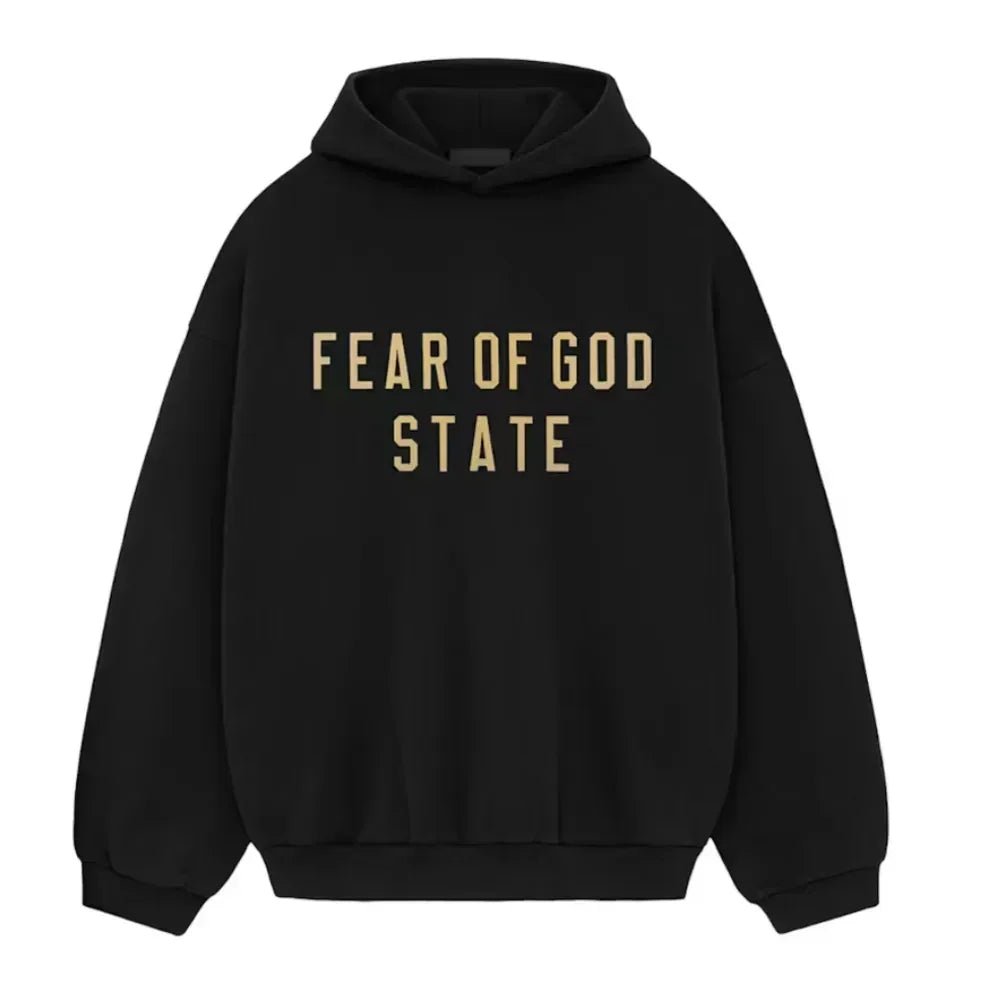 Fear Of God Essentials Fleece Hoodie Black FW24 - Afewvibe