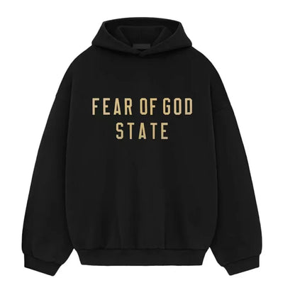 Fear Of God Essentials Fleece Hoodie Black FW24 - Afewvibe