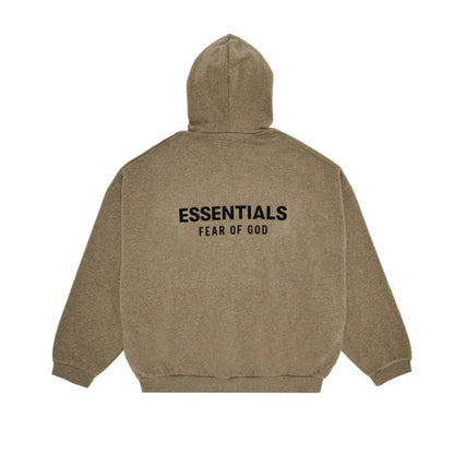 Fear of God Essentials Fleece Hoodie II Heather Gray FW24 - Afewvibe