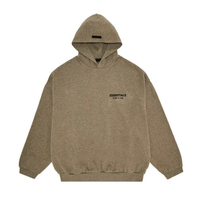 Fear of God Essentials Fleece Hoodie II Heather Gray FW24 - Afewvibe
