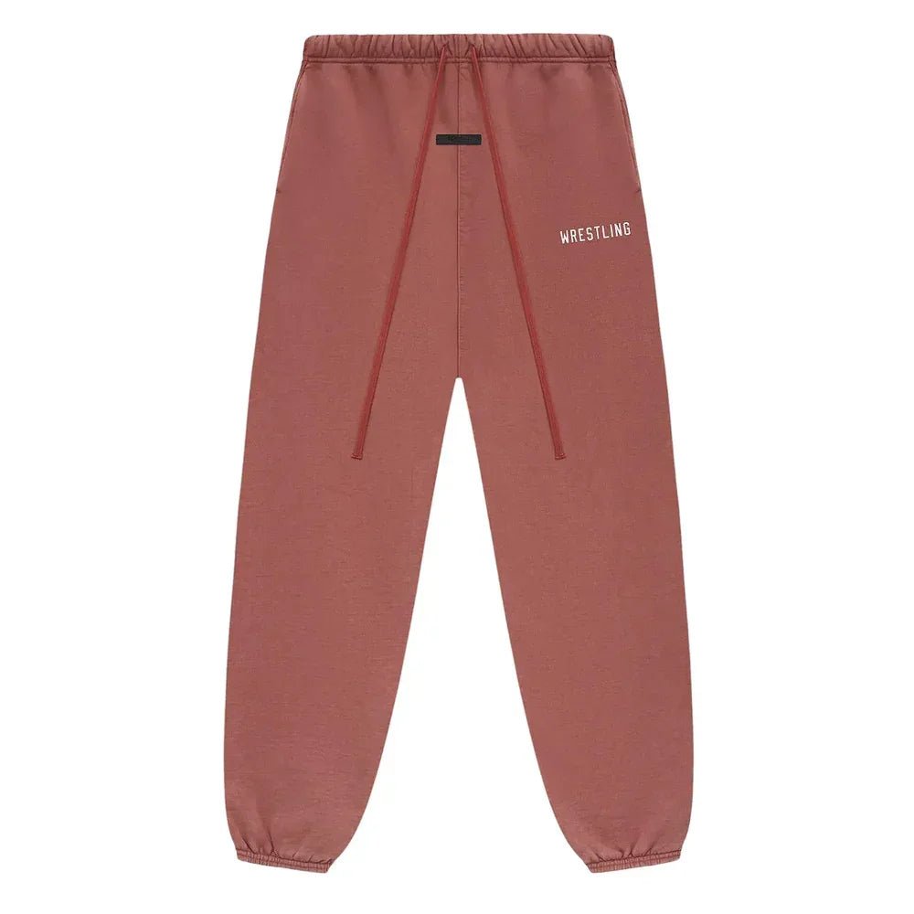 Fear of God Essentials Heavy Fleece Sweatpant Crimson - Afewvibe