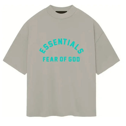 Fear of God Essentials Heavy Jersey Crewneck T-Shirt Seal - Afewvibe