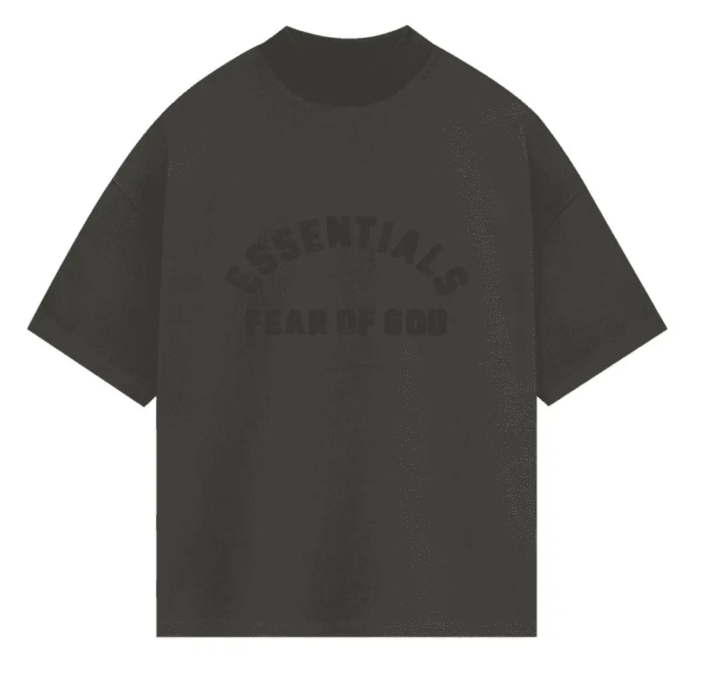 Fear of God Essentials Heavy Jersey Short - Sleeve Tee Ink - Afewvibe