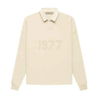 Fear Of God Essentials Henley Rugby Egg Shell - Afewvibe