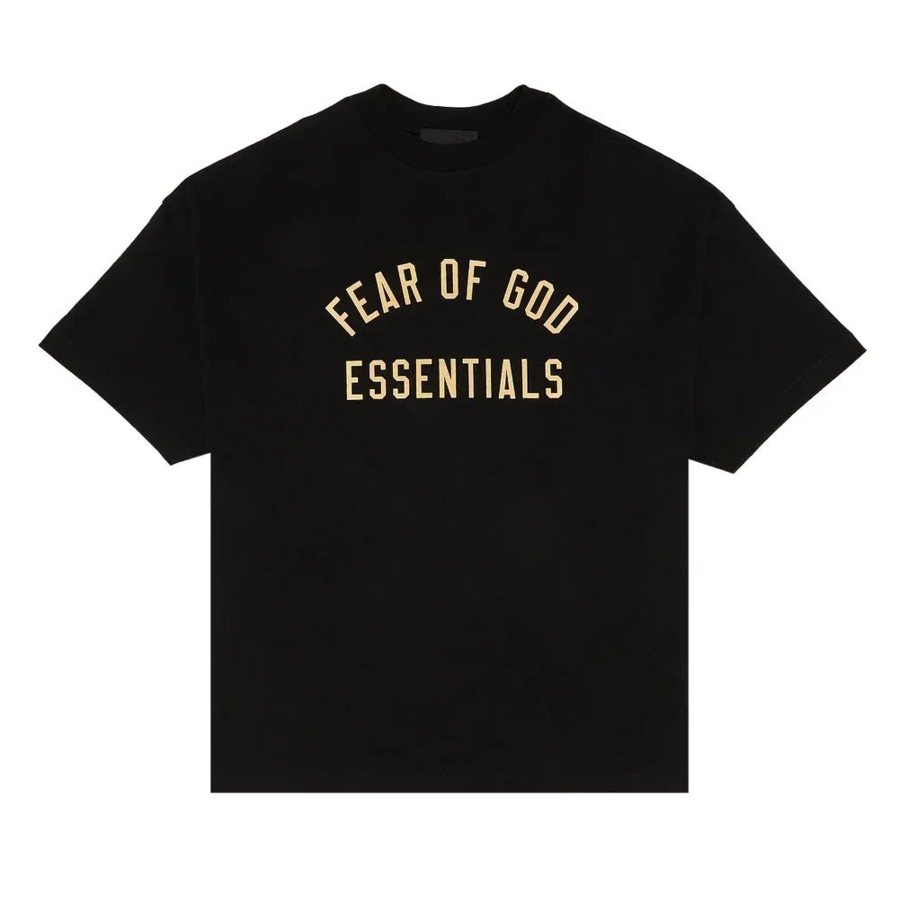 Fear of God Essentials Jersey Crewneck Tee Black - Afewvibe