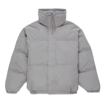 Fear of God Essentials Puffer Jacket Silver Reflective - Afewvibe