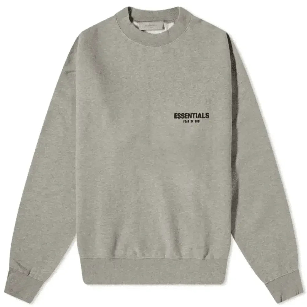 Fear of God Essentials SS22 Core Collection Crewneck Dark Oatmeal - Afewvibe