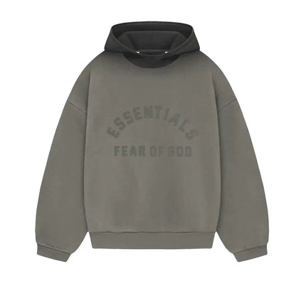 Fear of God Essentials SS24 Nylon Fleece Hoodie Ink/Jet Black - Afewvibe