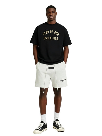 Fear of God Essentials Sweatshort Light Oatmeal - Afewvibe