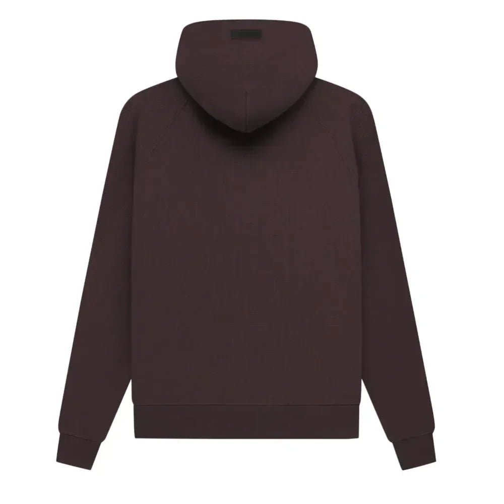 Fear Of God Essentials Waffle Raglan Hoodie Plum - Afewvibe