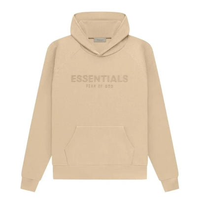 Fear Of God Essentials Waffle Raglan Hoodie Sand - Afewvibe