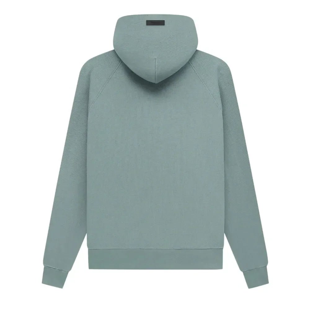 Fear Of God Essentials Waffle Raglan Hoodie Sycamore - Afewvibe