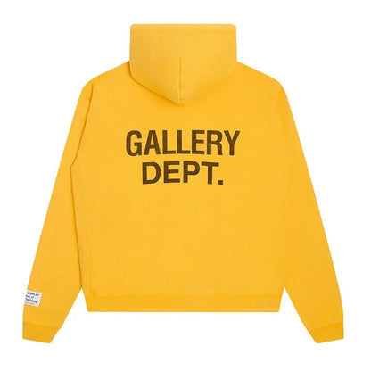 Gallery Dept. 90s GD Logo Hoodie Gold - Afewvibe