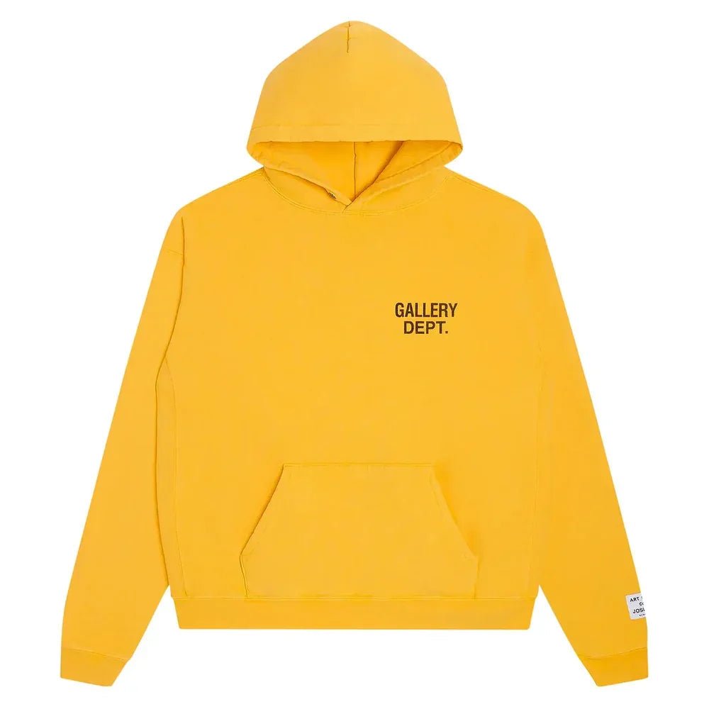 Gallery Dept. 90s GD Logo Hoodie Gold - Afewvibe