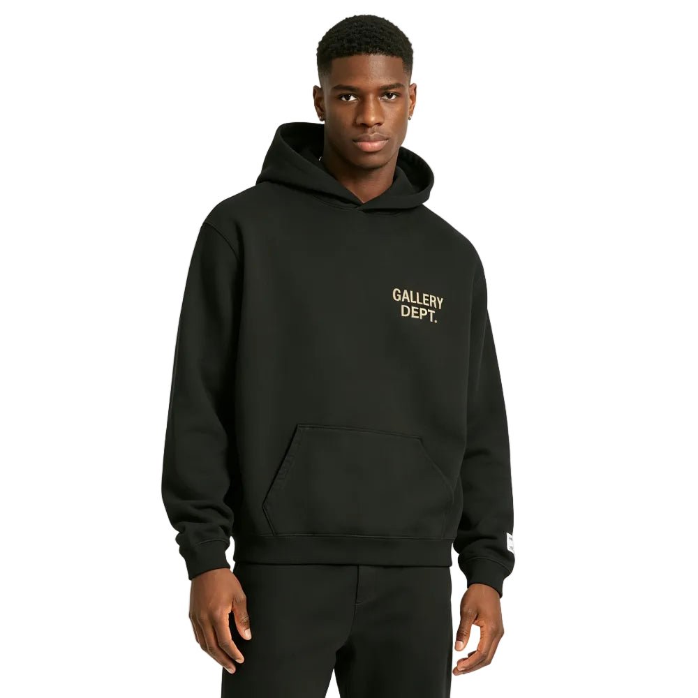 Gallery Dept. 90s GD Logo Hoodie Vintage Black - Afewvibe