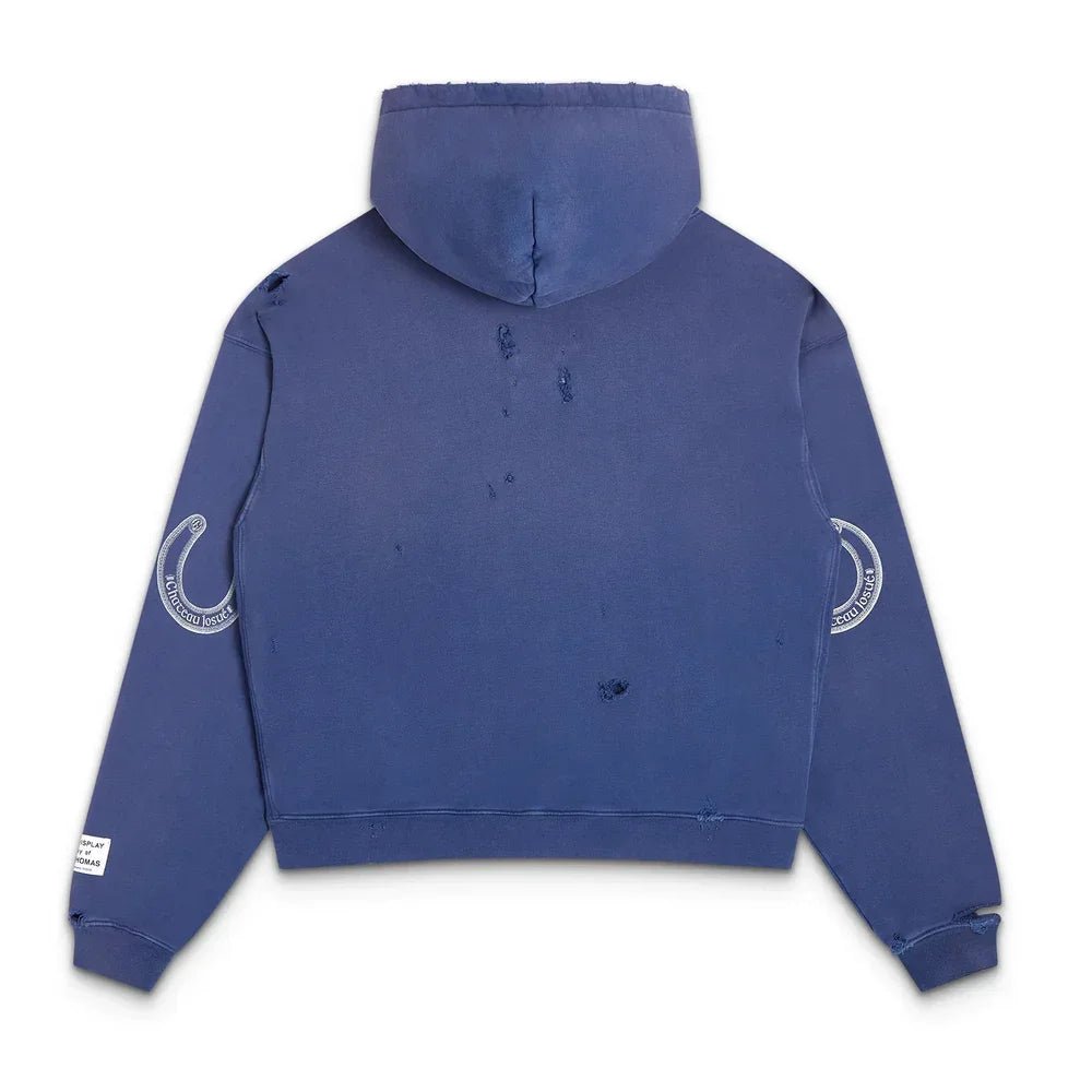 Gallery Dept. Distressed Chateau Ranch Hoodie Navy - Afewvibe