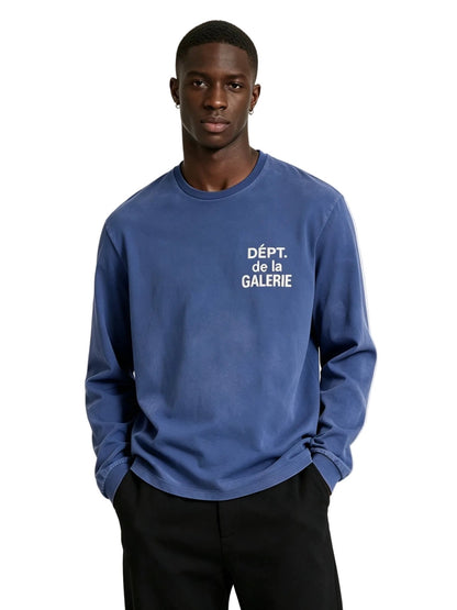 Gallery Dept. French Long - Sleeve Tee Navy - Afewvibe