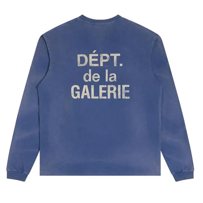 Gallery Dept. French Long - Sleeve Tee Navy - Afewvibe