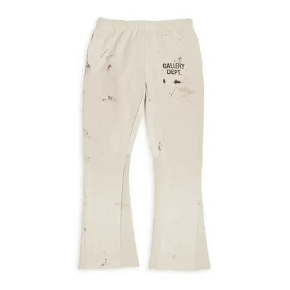 Gallery Dept. GD Painted Flare Sweatpant White - Afewvibe