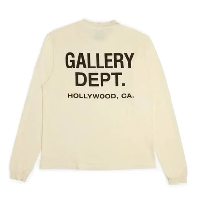Gallery Dept. Souvenir L/S T-shirt Cream - Afewvibe