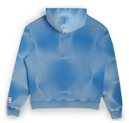 Gallery Dept. Sunfaded English Logo Zip Up Hoodie Blue - Afewvibe