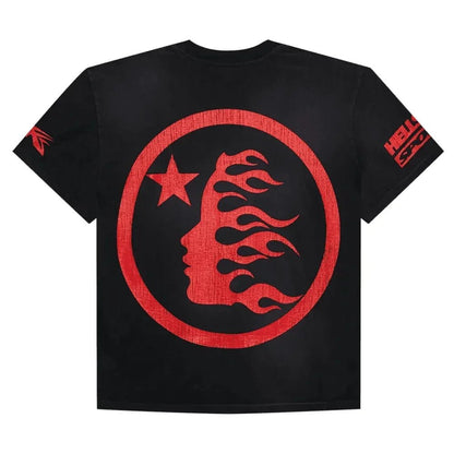 Hellstar Beat Us! T-shirt Red/Black - Afewvibe