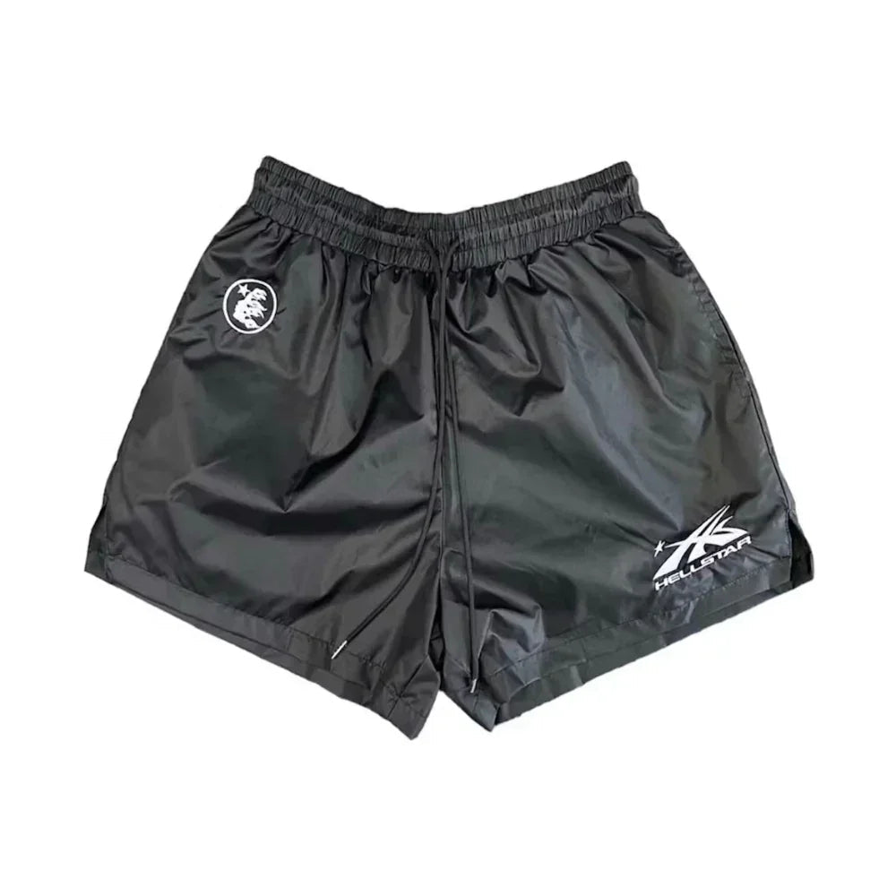 HELLSTAR NYLON SHORTS BLACK - Afewvibe